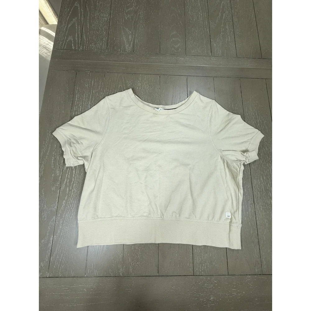 Vuori Cream Short Sleeve Sweatshirt - Picture 1 of 10